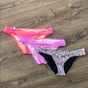 Three Victoria’s Secret Bikink Bottoms